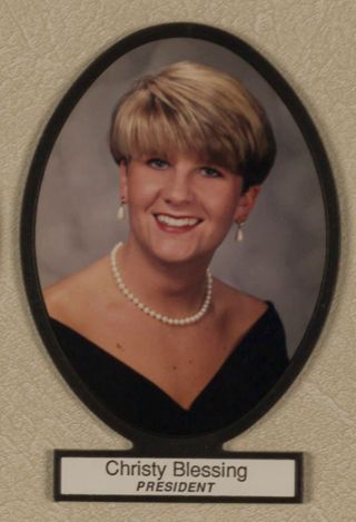 Delta Mu Chapter Composite Detail, Christy Blessing, 1995-1996