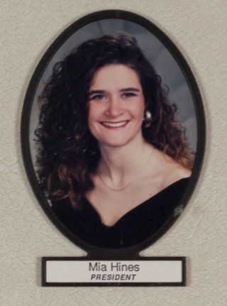 Delta Mu Chapter Composite Detail, Mia Hines, 1994-1995