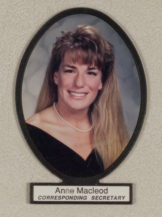 Delta Mu Chapter Composite Detail, Anne Macleod, 1994-1995