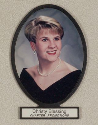 Delta Mu Chapter Composite Detail, Christy Blessing, 1994-1995