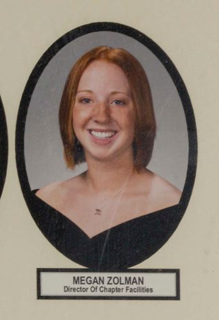 Delta Mu Chapter Composite Detail, Megan Zolman, 2003-2004