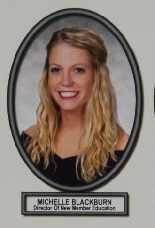 Delta Mu Chapter Composite Detail, Michelle Blackburn, 2014-2015