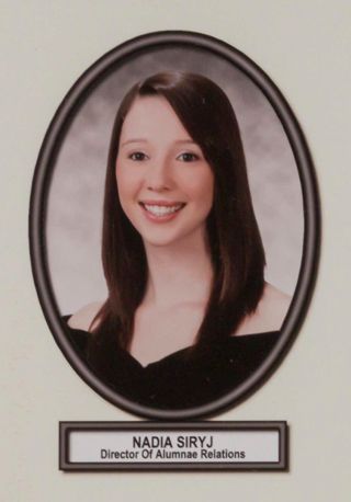 Delta Mu Chapter Composite Detail, Nadia Siryj, 2008-2009