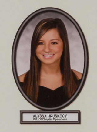 Delta Mu Chapter Composite Detail, Alyssa Hruskocy, 2008-2009