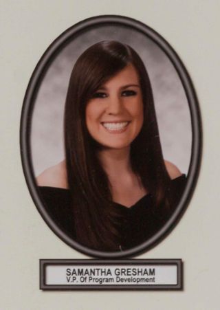 Delta Mu Chapter Composite Detail, Samantha Gresham, 2008-2009