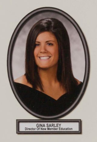Delta Mu Chapter Composite Detail, Gina Sarley, 2008-2009