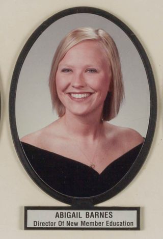 Delta Mu Chapter Composite Detail, Abigail Barnes, 2000-2001