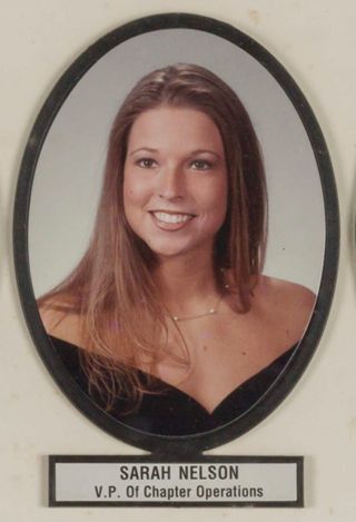 Delta Mu Chapter Composite Detail, Sarah Nelson, 2000-2001