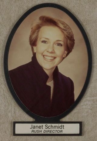 Delta Mu Chapter Composite Detail, Janet Schmidt, 1982-1983