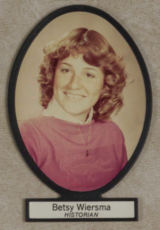 Delta Mu Chapter Composite Detail, Betsy Wiersma, 1982-1983