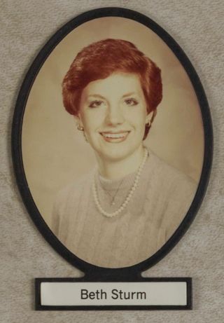 Delta Mu Chapter Composite Detail, Beth Sturm, 1982-1983