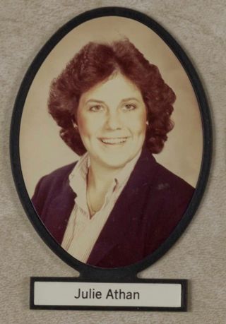 Delta Mu Chapter Composite Detail, Julie Athan, 1982-1983