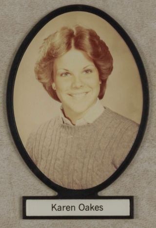 Delta Mu Chapter Composite Detail, Karen Oakes, 1982-1983