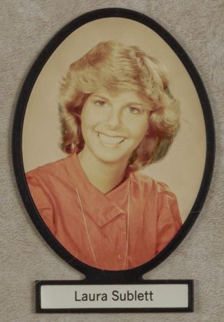 Delta Mu Chapter Composite Detail, Laura Sublett, 1982-1983