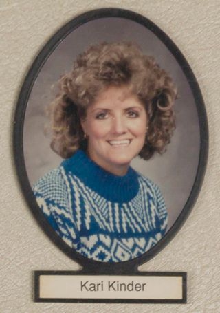 Delta Mu Chapter Composite Detail, Kari Kinder, 1987-1988