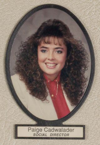 Delta Mu Chapter Composite Detail, Paige Cadwalader, 1987-1988