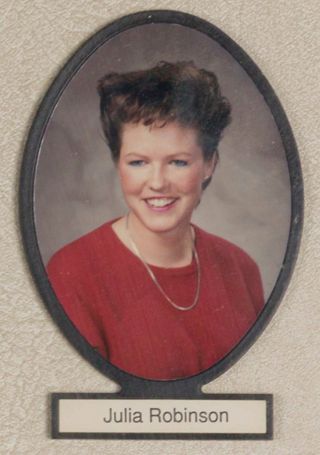 Delta Mu Chapter Composite Detail, Julia Robinson, 1987-1988