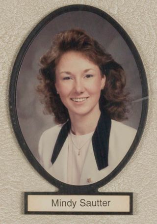 Delta Mu Chapter Composite Detail, Mindy Sautter, 1987-1988