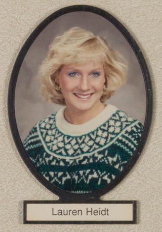 Delta Mu Chapter Composite Detail, Lauren Heidt, 1987-1988