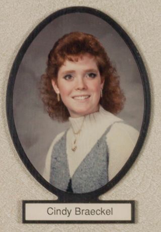 Delta Mu Chapter Composite Detail, Cindy Braeckel, 1987-1988