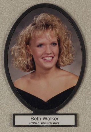 Delta Mu Chapter Composite Detail, Beth Walker, 1993-1994
