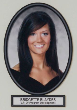 Delta Mu Chapter Composite Detail, Bridgette Blaydes, 2007-2008