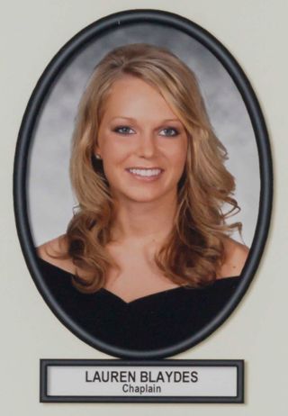 Delta Mu Chapter Composite Detail, Lauren Blaydes, 2007-2008