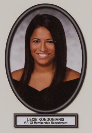 Delta Mu Chapter Composite Detail, Lexie Kondogianis, 2010-2011