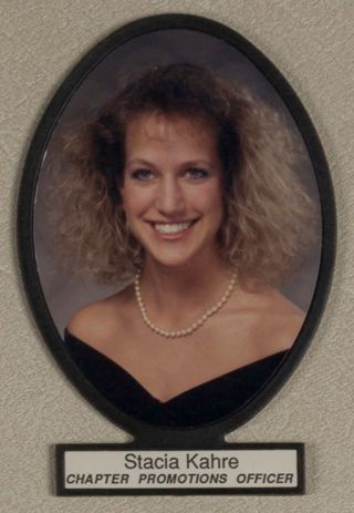 Delta Mu Chapter Composite Detail, Stacia Kahre, 1992-1993