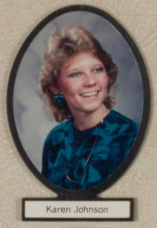 Delta Mu Chapter Composite Detail, Karen Johnson, 1986-1987