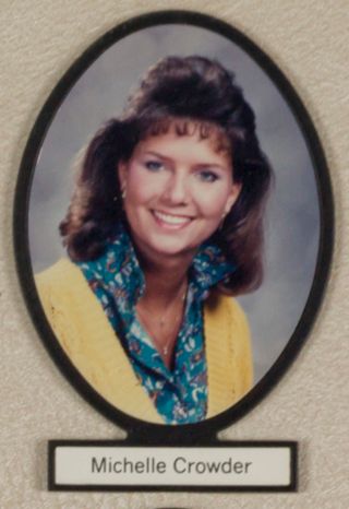 Delta Mu Chapter Composite Detail, Michelle Crowder, 1986-1987