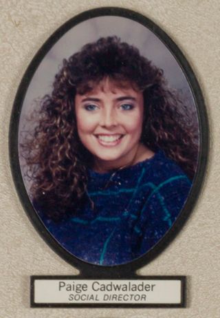 Delta Mu Chapter Composite Detail, Paige Cadwalader, 1986-1987