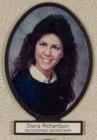 Delta Mu Chapter Composite Detail, Diana Richardson, 1986-1987