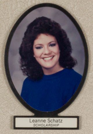 Delta Mu Chapter Composite Detail, Leanne Schatz, 1986-1987