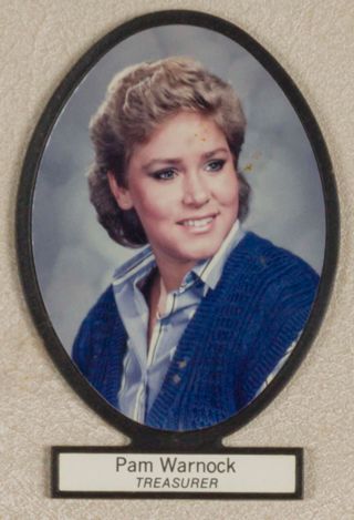 Delta Mu Chapter Composite Detail, Pam Warnock, 1986-1987