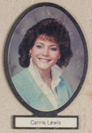 Delta Mu Chapter Composite Detail, Carrie Lewis, 1986-1987