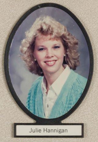 Delta Mu Chapter Composite Detail, Julie Hannigan, 1986-1987