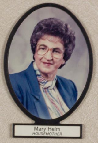 Delta Mu Chapter Composite Detail, Mary Helm, 1986-1987