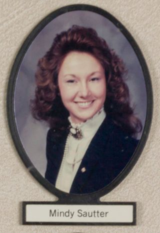 Delta Mu Chapter Composite Detail, Mindy Sautter, 1986-1987