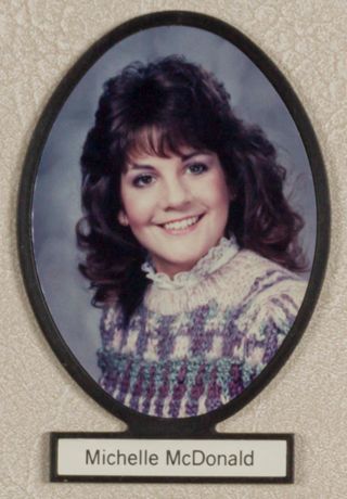 Delta Mu Chapter Composite Detail, Michelle McDonald, 1986-1987