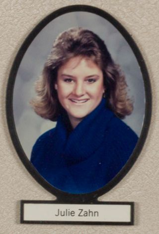 Delta Mu Chapter Composite Detail, Julie Zahn, 1986-1987