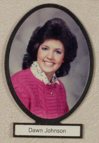 Delta Mu Chapter Composite Detail, Dawn Johnson, 1986-1987