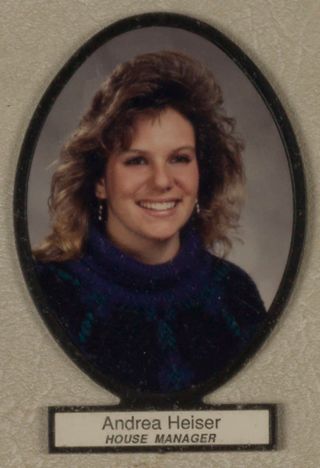 Delta Mu Chapter Composite Detail, Andrea Heiser, 1990-1991