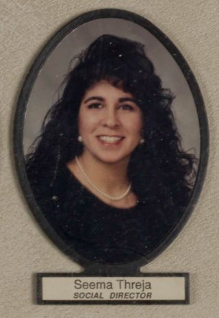 Delta Mu Chapter Composite Detail, Seema Threja, 1990-1991