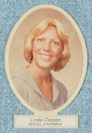Delta Mu Chapter Composite Detail, Linda Clayton, 1979-1980