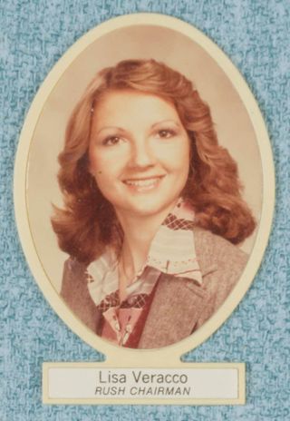 Delta Mu Chapter Composite Detail, Lisa Veracco, 1979-1980