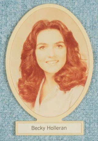 Delta Mu Chapter Composite Detail, Becky Holleran, 1979-1980