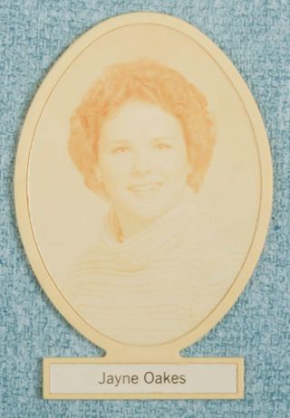 Delta Mu Chapter Composite Detail, Jayne Oakes, 1979-1980