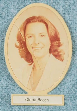 Delta Mu Chapter Composite Detail, Gloria Bacon, 1979-1980