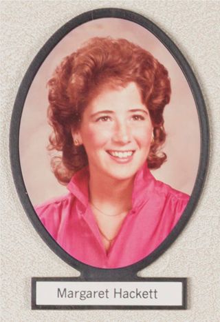 Delta Mu Chapter Composite Detail, Margaret Hackett, 1985-1986